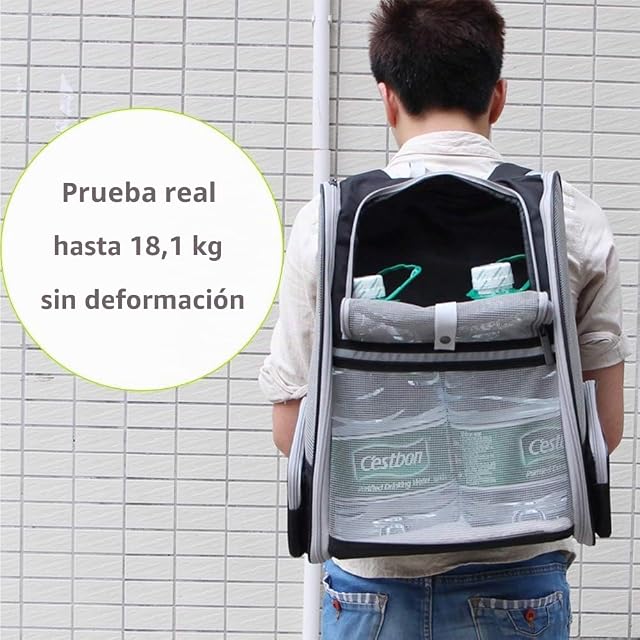 Foto 7 de 8 de Mochila Portador Mascota Perro Gato de 7.5kg
