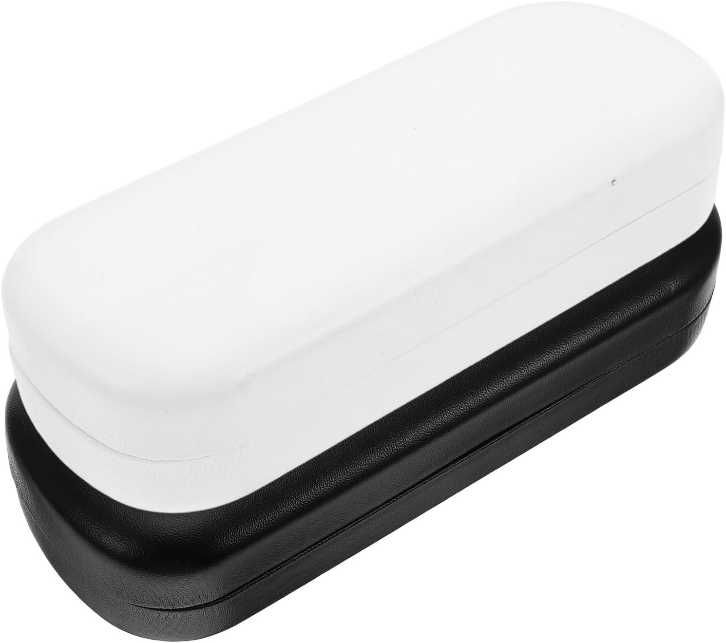 NOLITOY 2pcs Hard Shell Eyeglass Case Portable Pu Eyewear Storage Box Sunglasses Protector Holder for Men Women Travel Accessories