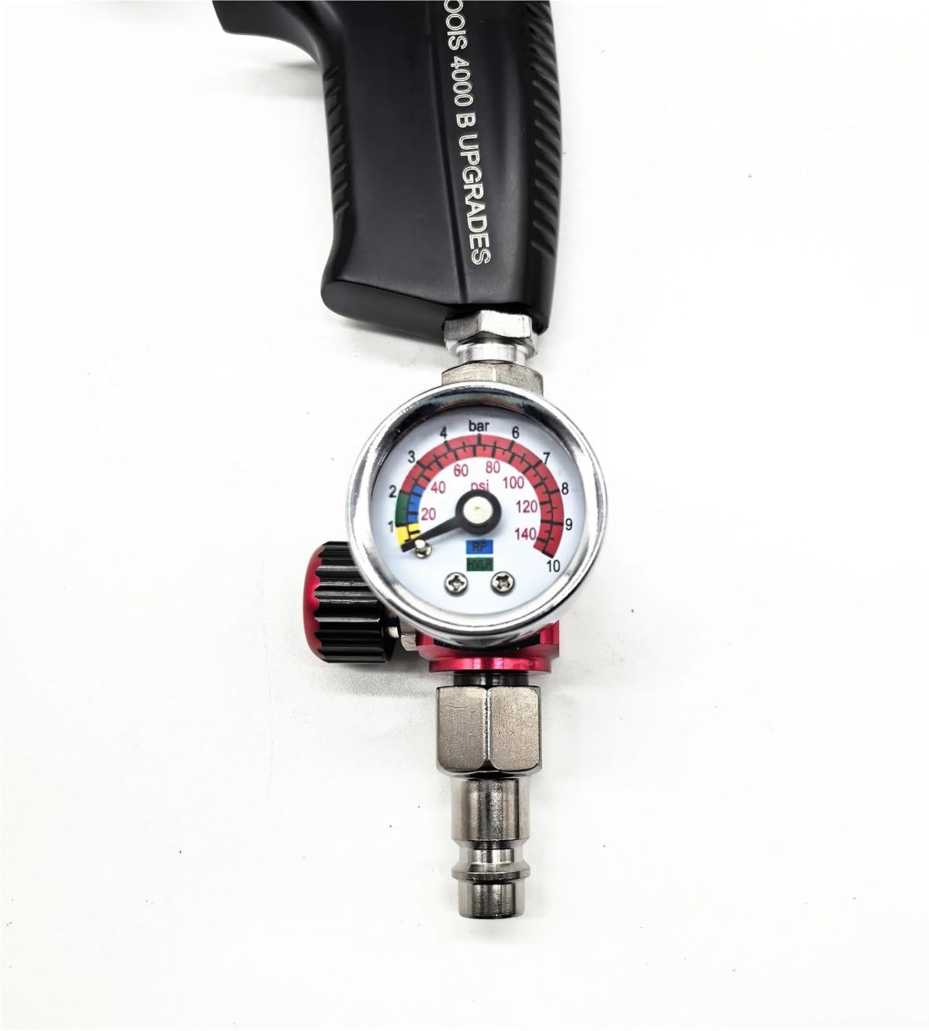Spray Air Regulator Adjustable Spray Paint Regulator Air Pressure Valve Regulator RF(Black mini)