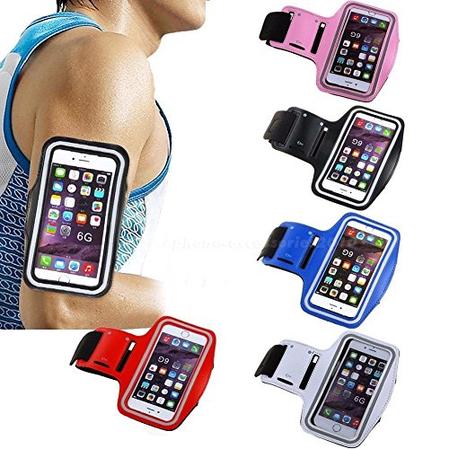 Fascia da Braccio Armband Portacellulare Custodia Sportiva per Grande Smartphone universale Samsung Apple Huawei fino a 5.5 pollici Moto da Corsa Maratona Palestra Running Jogging colore casuale