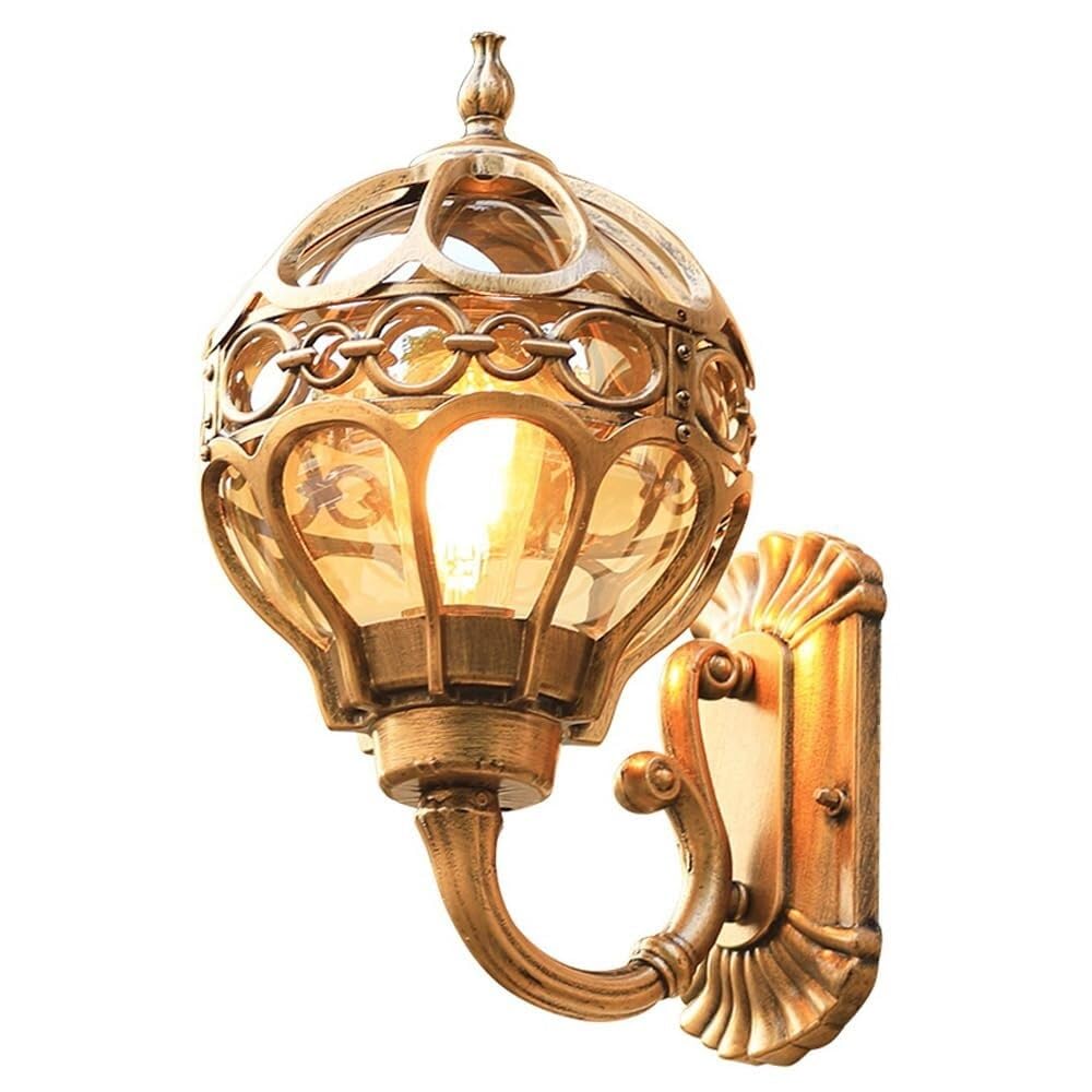 TONFON Victoria Style Exterior Wall Lamp Outdoor Waterproof Wall Sconce Anti-Rust Matte Black Finish Wall Lantern for Garden Villa Courtyard Balcony Foyer Entrance Corridor Porch Patio(Bronze)