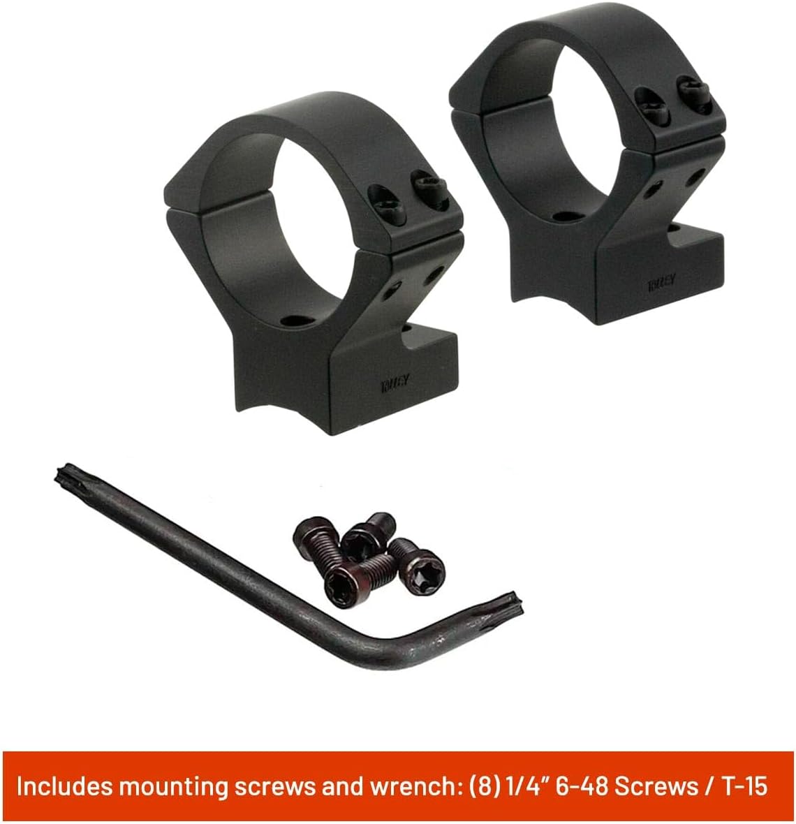 Talley X-Bolt Scope Mounts - Lightweight Alloy Optics Mounting Rings, Black Anodized - 1"/30mm/34mm, Low/Medium/High Options - Compatible with Browning X-Bolt Rifles