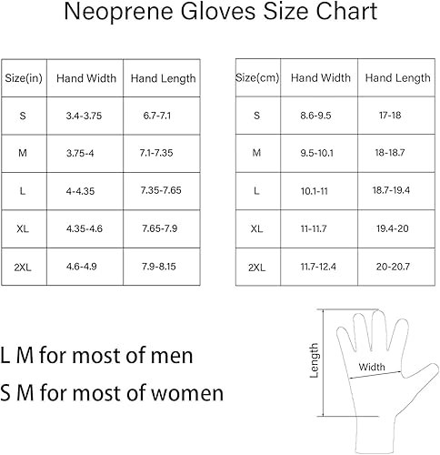 Miniatura 2 de Neoprene Gloves 3mm 5mm, Stretch Wetsuit Gloves Keep Warm in Cold Water for Diving Swimming Outdoor Water Sports