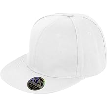 Result Unisex Core Bronx Original Flat Peak Snapback Solid Colour Cap