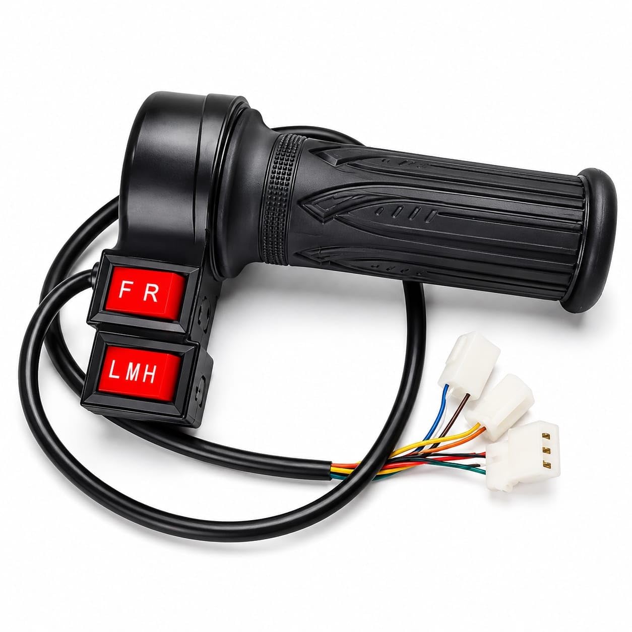 SNA Universal EV Throttle for 24v 36v 48v 60v 72V Compatible with Electric Scooter Ebike E-Cycles E-Rickshaw E-kit with Three Speed Mode-image-3
