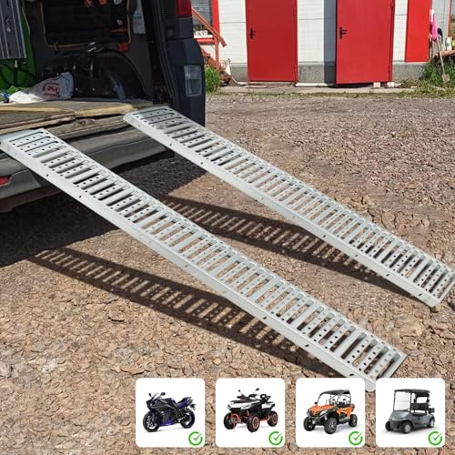 1000LBS Steel Loading Ramps,72\" × 9” Truck Ramps Loading,ATV Ramps for Pickup Trucks Lawn Mower Motorcycles