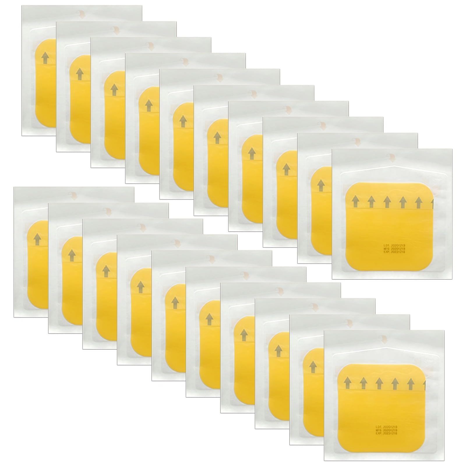 20 medicazioni idrocolloidali, 9,9 x 9,9 cm, medicazione per ferite per acne e vesciche, cerotto per brufoli confezionati singolarmente per piaghe da decubito e cura post-operatoria, 10 x 10 cm