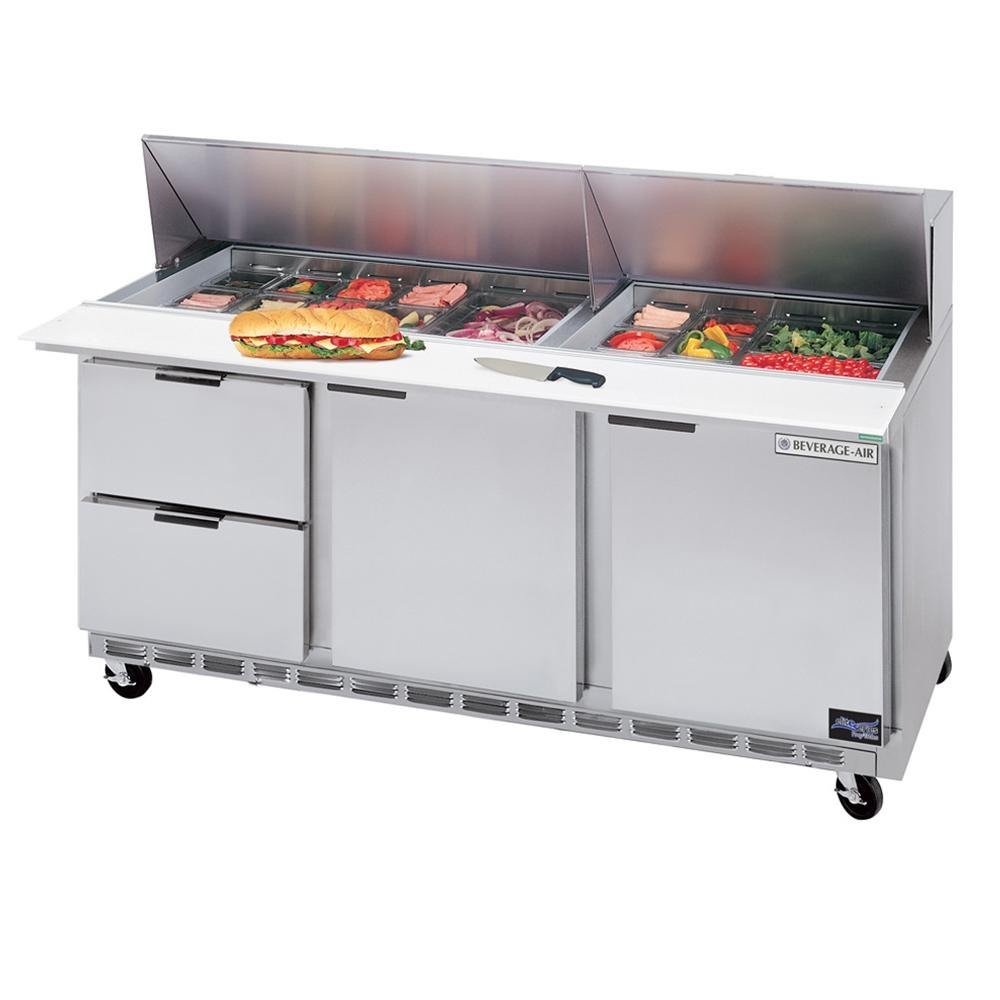 Beverage-Air Commercial Food Prep Tables 72" Sped72-12-4