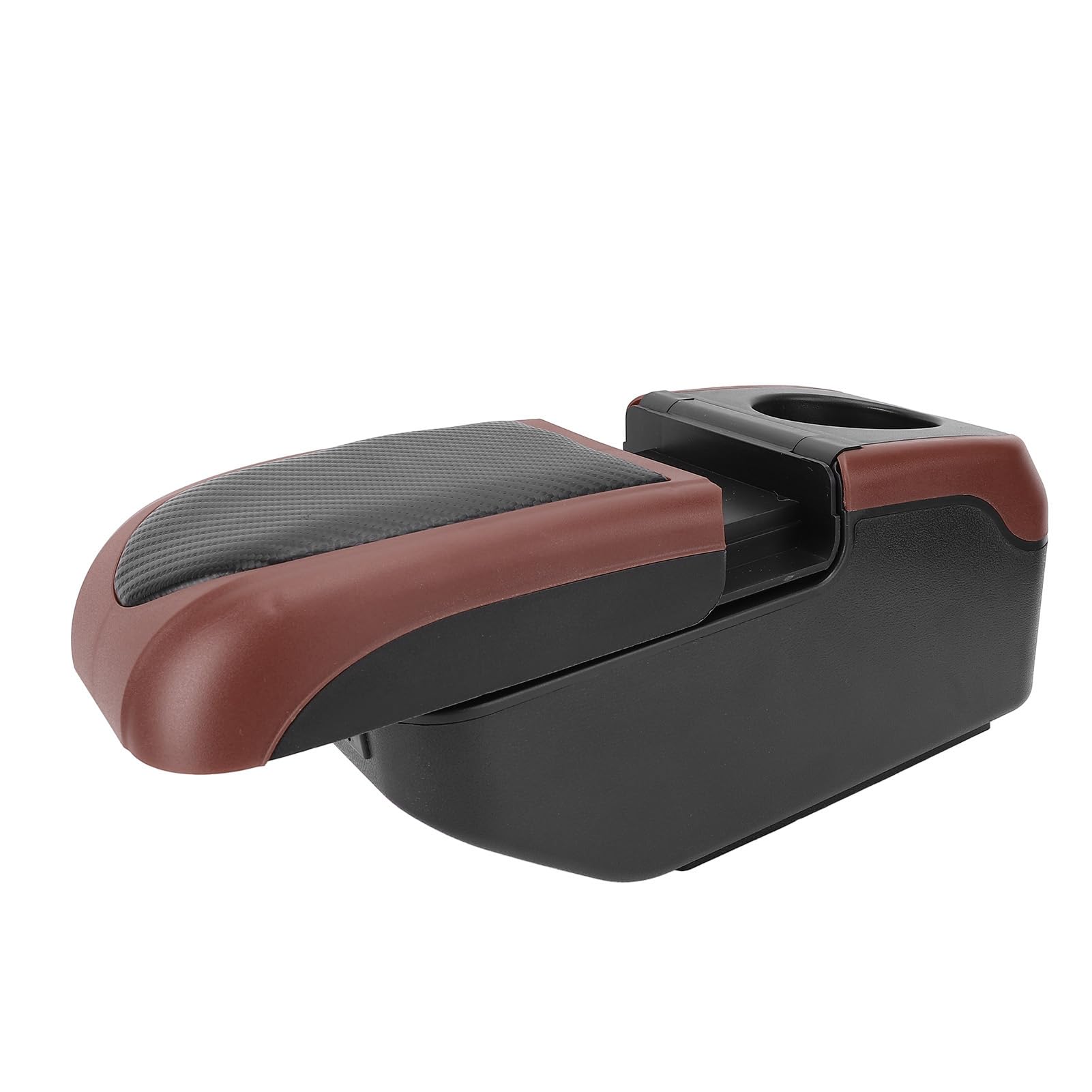 Uniwersalny Organizer w Podłokietniku Samochodowym, Schowek na konsolę samochodową, Automatyczny Schowek w Podłokietniku, Schowki w z 6 Portami USB do ładowania i regulowaną prowadnicą,