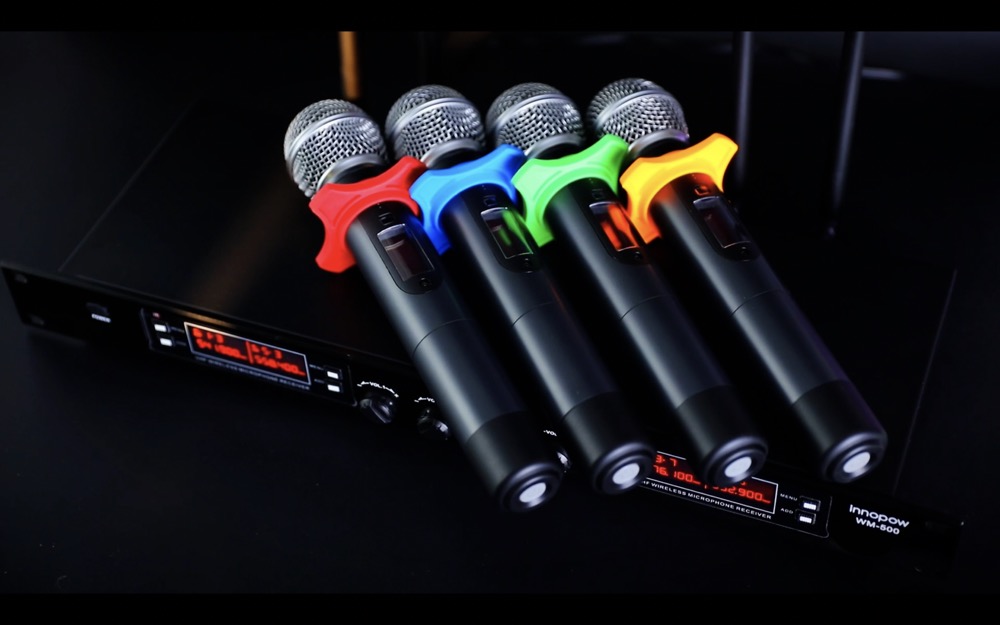 Amazon.com: innopow 4 Channel Wireless Microphones System, Quad