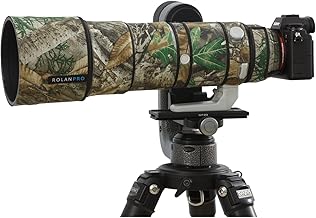 ROLANPRO Wasserdichte Objektivabdeckung Camouflage Regenabdeckung für Sony FE 200-600mm F5.6-6.3G OSS Objektivschutzhülle,...