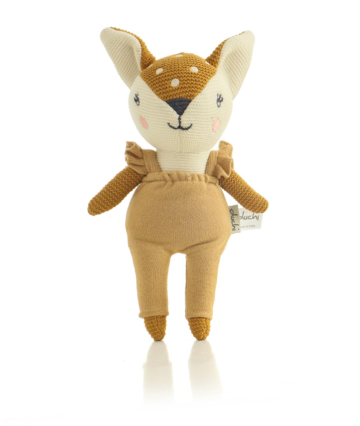 Pluchi Classy Fox- Cotton Knitted Stuffed Soft Toy (Mustard & Ivory) (B0CNKKSCBY) Amazon Price History, Amazon Price Tracker