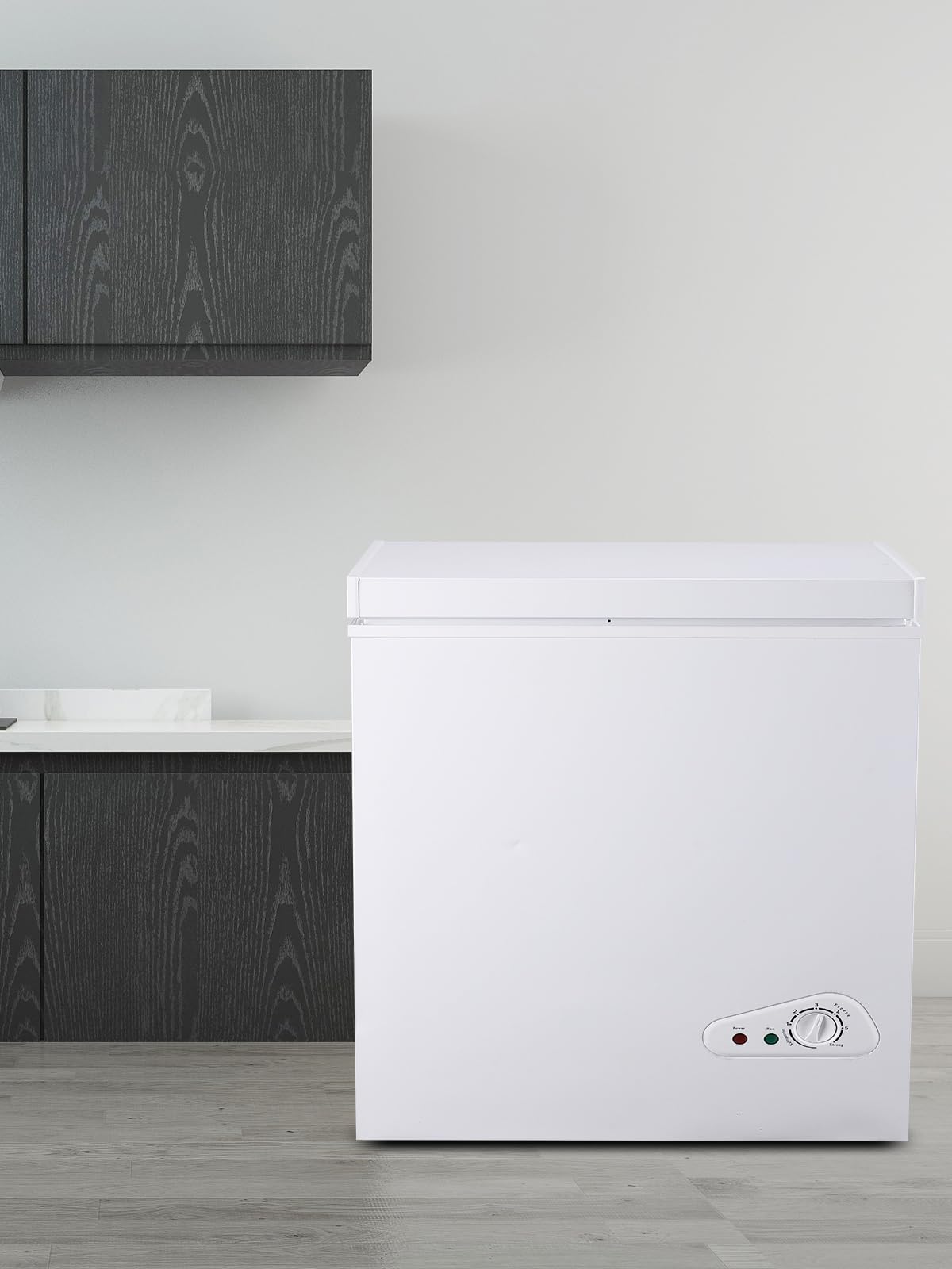 Kribbling 5.0 Cu.Ft Chest Freezer With 7 Gears Temperature Control(-16f To -48f), Deep Freezer With A Removable Basket, For House, Kitchen, Garage, Basement, Shop, White, Flg-86q on Fridge.com - View 4