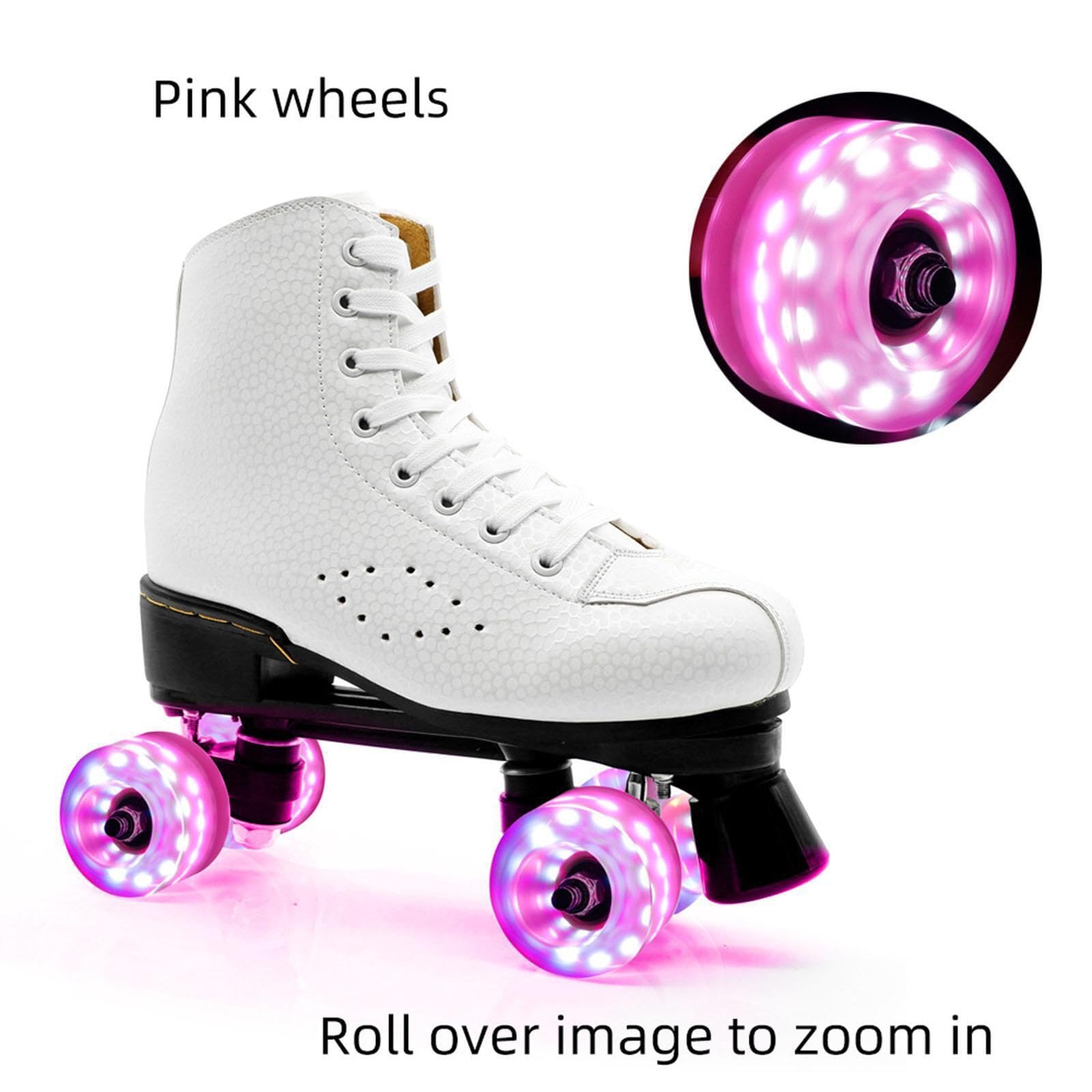 Las Ruedas de Patines iluminan la,Rosa,Diámetro 58 mm