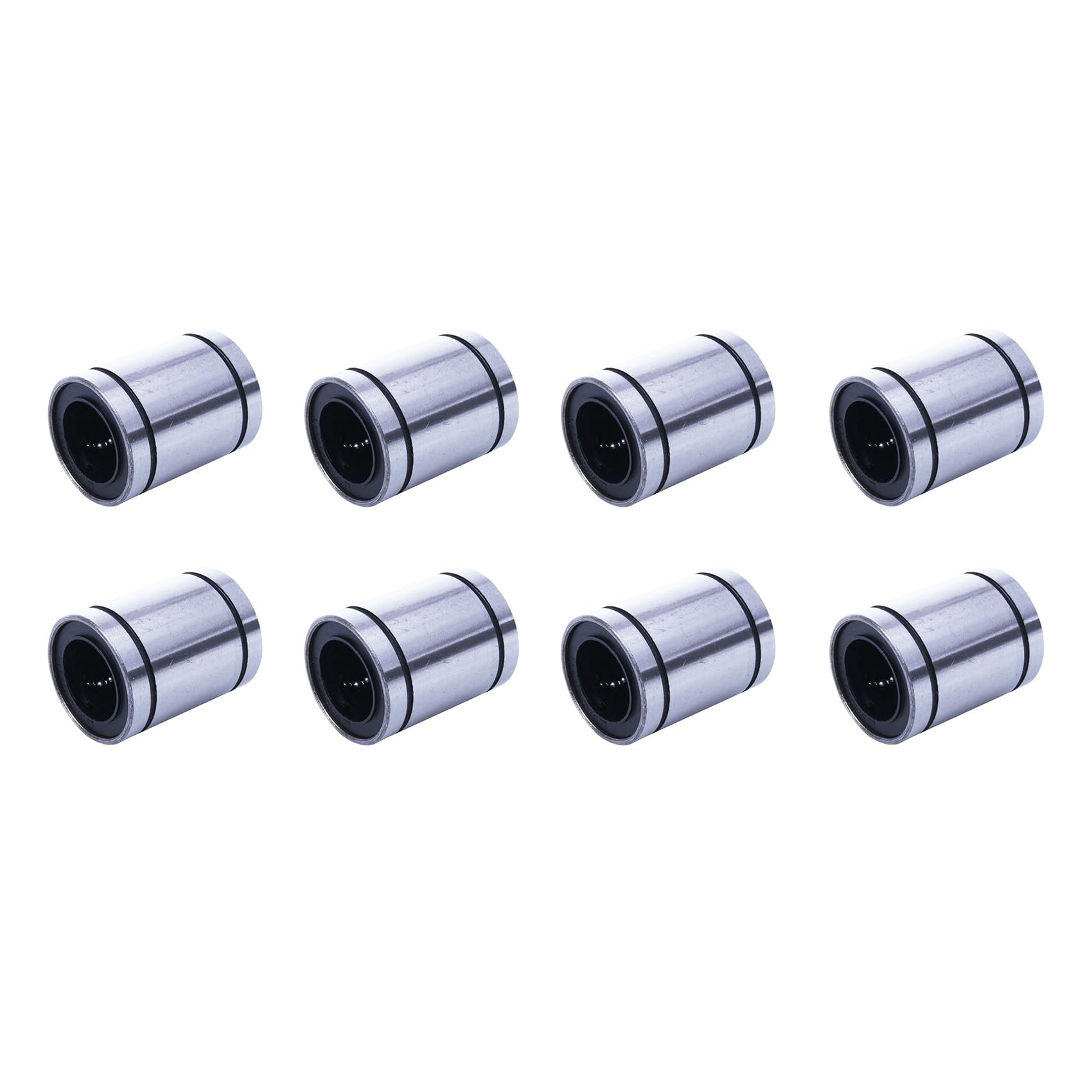 Jnchdghwa Silver 8X Lm20uu 20Mm Inside Dia Linear Motion Ball Bush Bearing Bushing