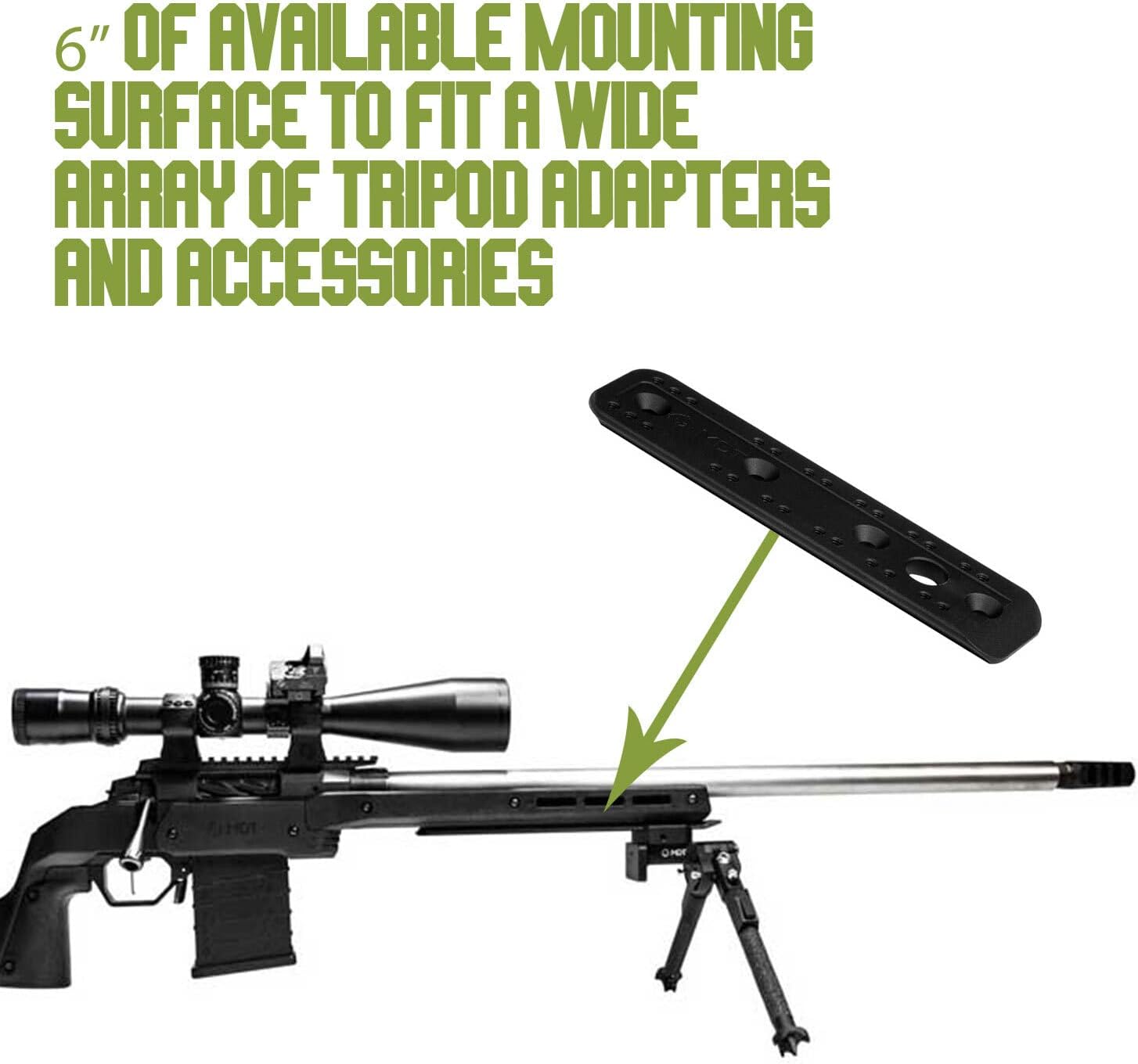 MDT - ARCA Rail Compatible with M-LOK Tripod Mount Adapter – Black