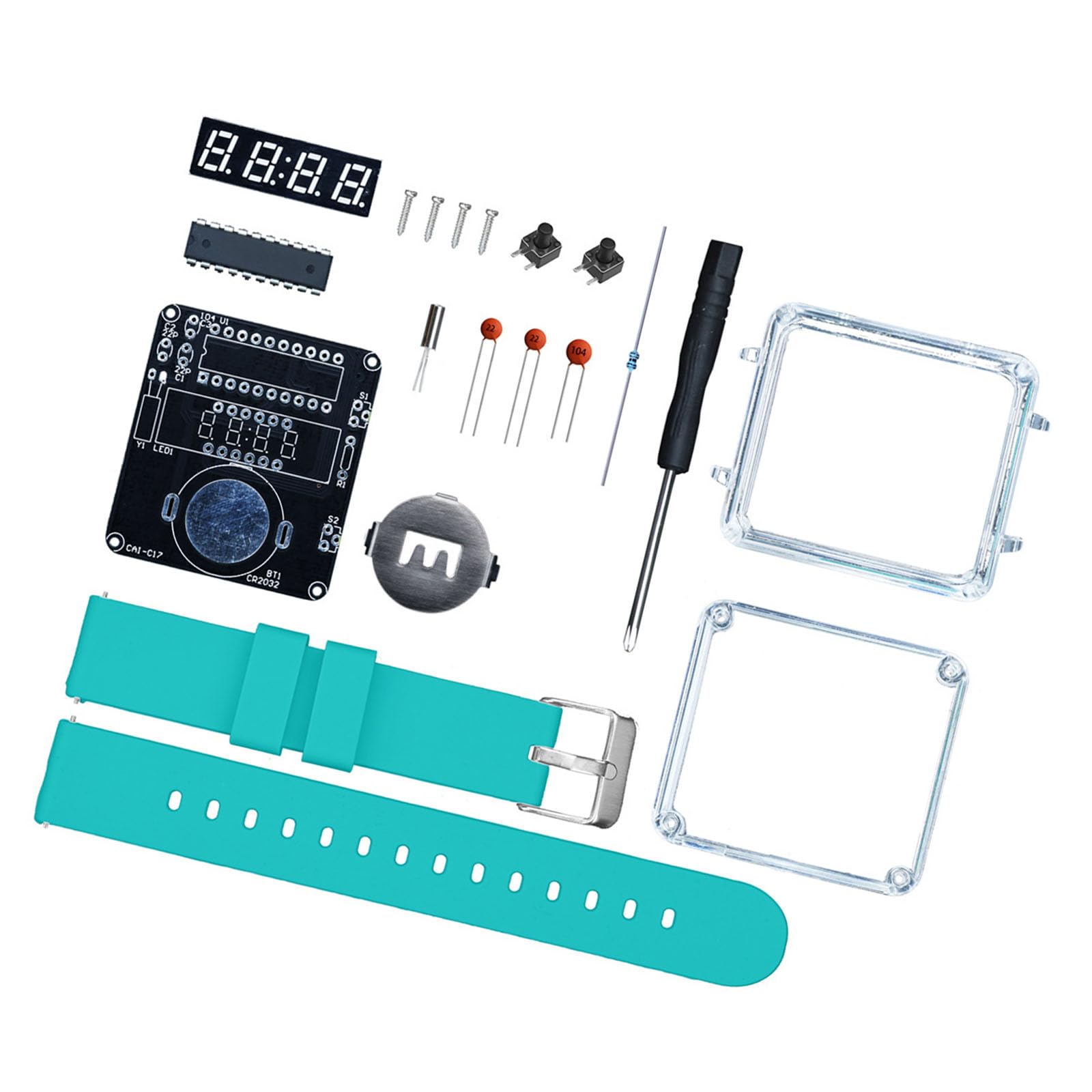 Kit Clock A LED Non Kits ESILE A GUIDAGGIO della Schema VISUALIZZAZIONE E COMPONENTI Silicone RIUSIBILI