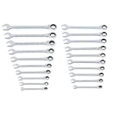 CRAFTSMAN 20 Piece Ratcheting Combination Wrench Set, SAE/Metric (CMMT87220)