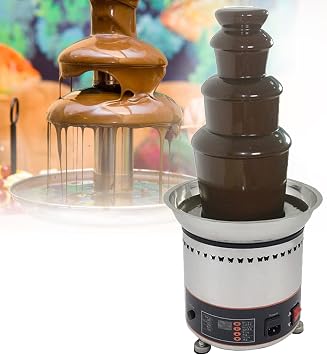4/5/6/7 Tier Chocolate Fountain Machine,Electric Chocolate Melting Fountain Nostalgia Machine,Chocolate Melting Fondue,Chocolate Melting Machine for Party Banquet Cake Shop Restaurant,4Tier