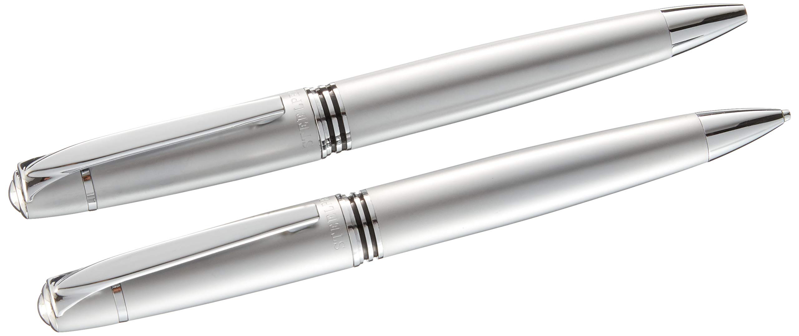Steelpen Planet Serisi 0022TV Mat Krom Tükenmez Kalem+Versatil Kalem