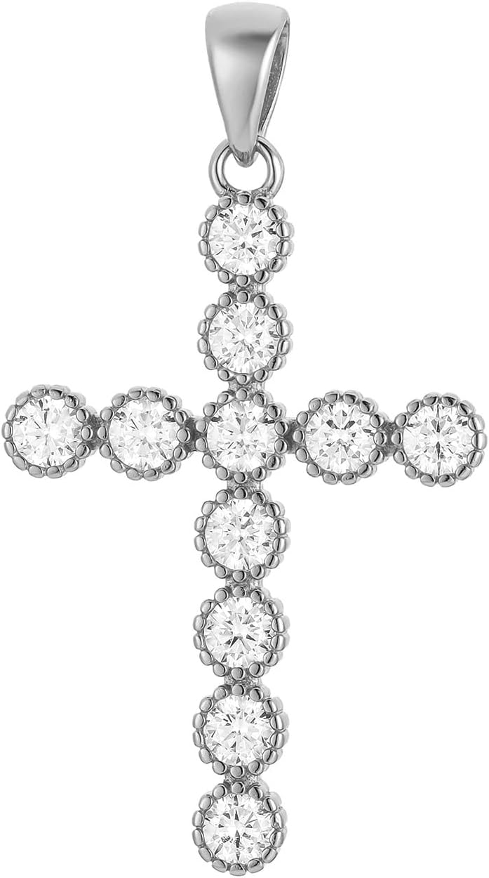 CAITLYNMINIMALIST 18K Gold Plated CZ Diamond Dainty 7mm Jump Ring Charms for Necklace Bracelets Earrings