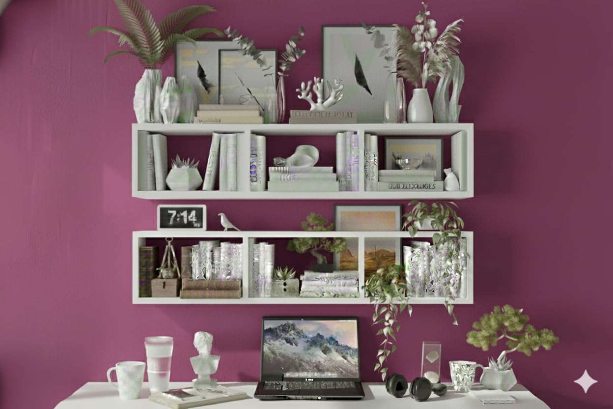 Multipurpose White Minimalist Corner Connector for Wall Decor & Storage-picture-32