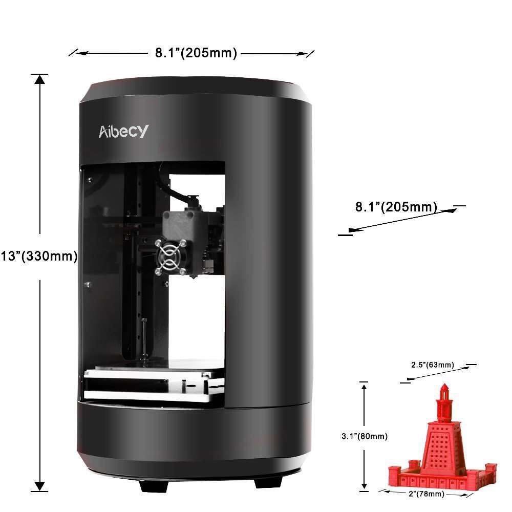 Amazon Com Aibecy Mini Ant 3d Printer Kit Pre Assembled High Precision 3d Printing For Kids Education Home Businesses Making Models Electronics