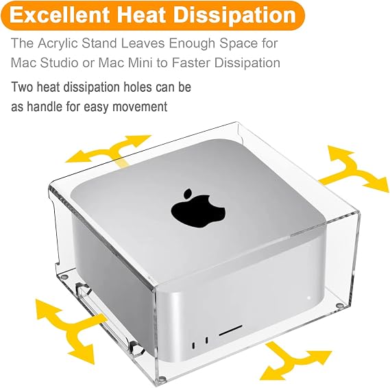 Acrylic Stand for Mac Studio M1-M4, Mac mini M1 M2 2010-2023