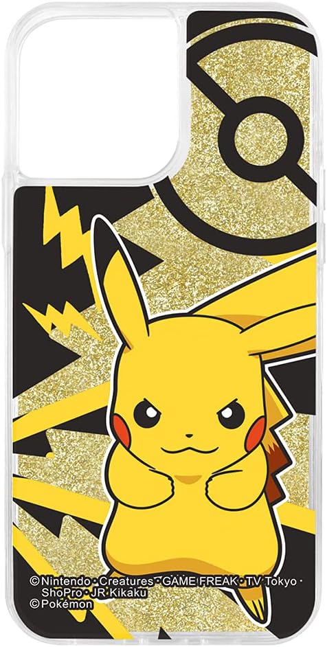Inglem iPhone 13 Pro Max / Pokemon / Glitter Case / Pikachu