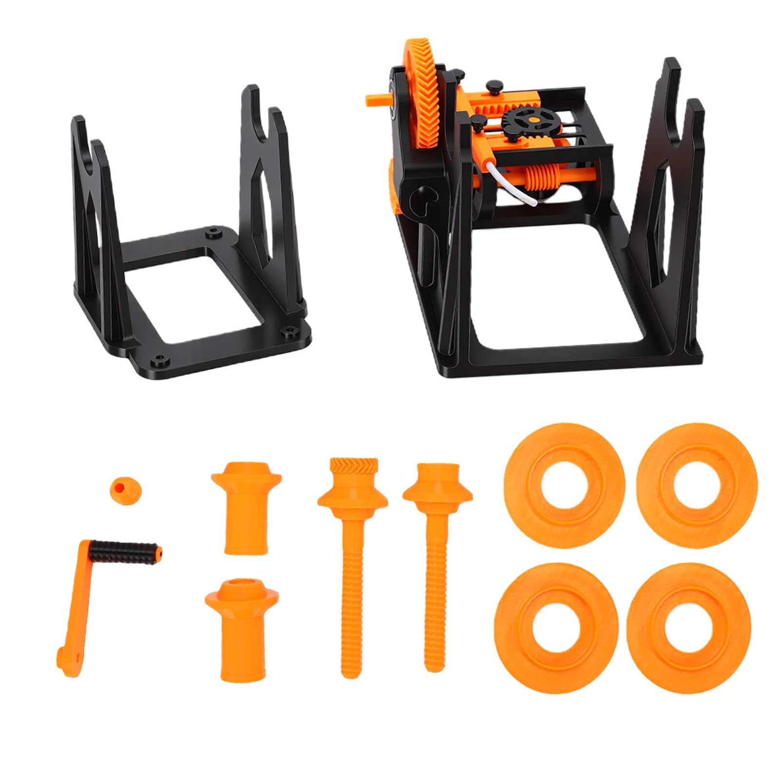 Hand Cranked Filament Spool Winder with Tube and Bearing for P1S