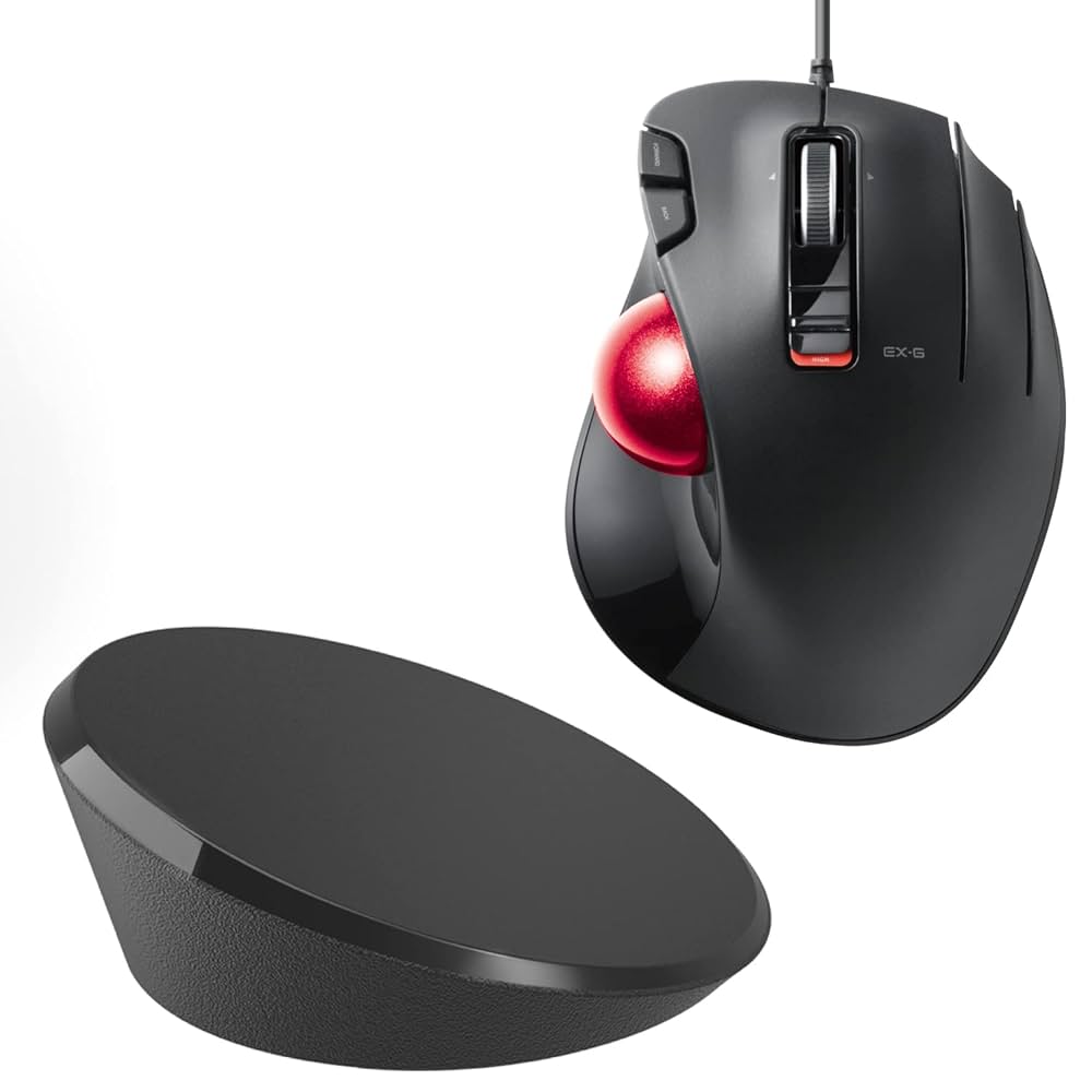 ELECOM M-XT2URBKトラックボールマウス Amazon.co.jp: 【傾斜調整ディスクパッドセット】 エレコム