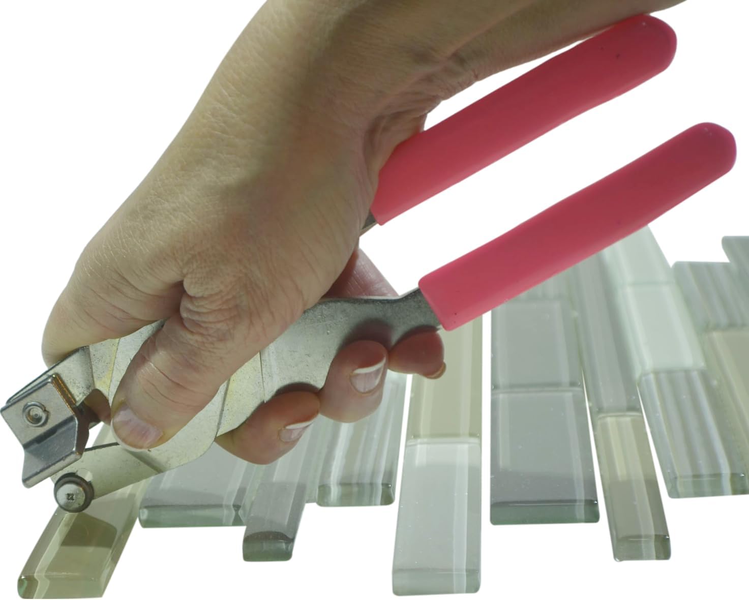 Glass Tile Cutter, UK Made Hand Tool For Glass Subway & Backsplash, No Chipping Unlike Tile Nippers, Includes Cutting Oil plus How To Step By Step Instructions For Diy & Professional