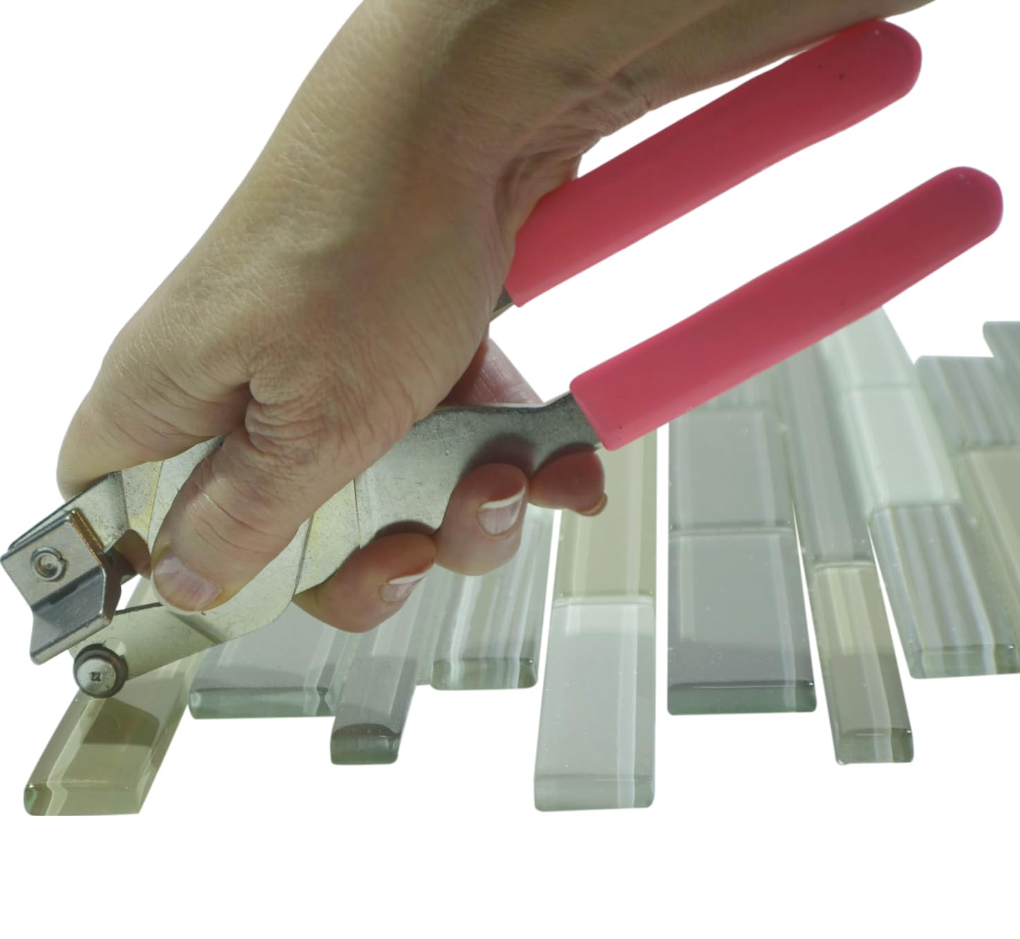 Glass Tile Cutter, UK Made Hand Tool For Glass Subway & Backsplash, No Chipping Unlike Tile Nippers, Includes Cutting Oil plus How To Step By Step Instructions For Diy & Professional