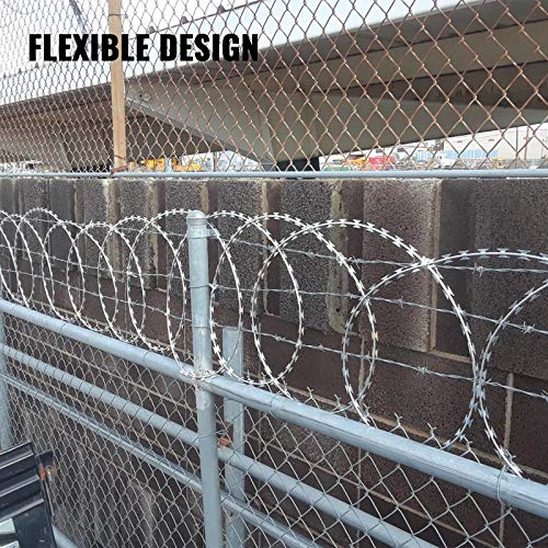 image for OrangeA Razor Wire Galvanized Barbed Wire Razor Ribbon Barbed Wire 18 