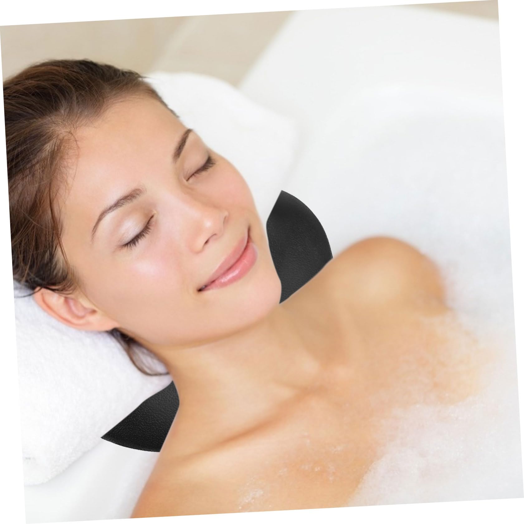 Veemoon Cuscino per Vasca da Bagno Ventosa Supporto per Testa e Collo Adatto Qualsiasi Forma di Vasca o Spa Realizzato in Materiale