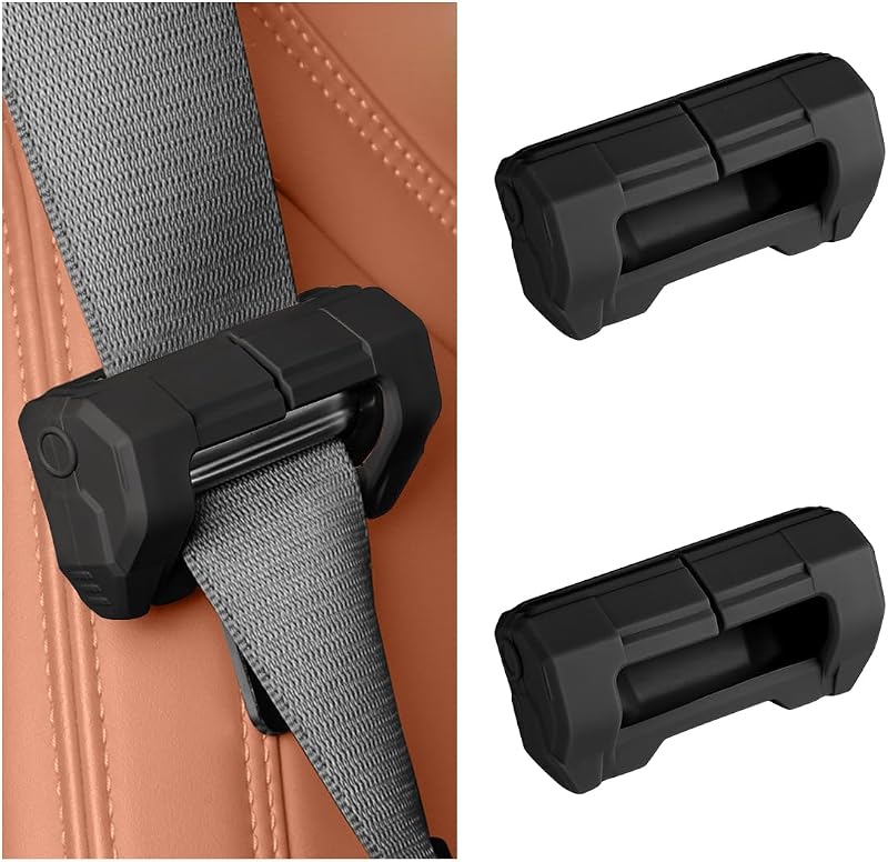 Capa protetora de silicone para fivela do cinto de segurança DXNQ – 2 unidades