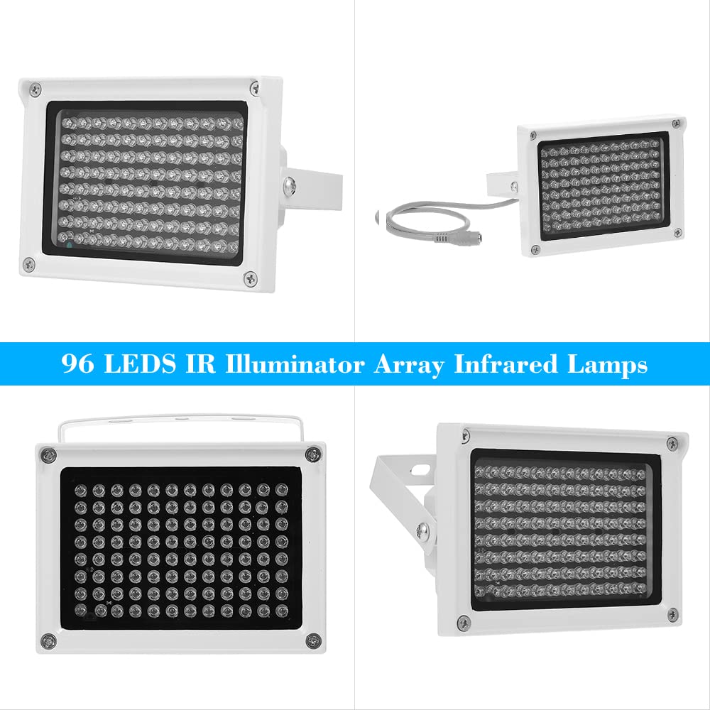 CENPEK Illuminatore IR 48 LED – Visione Notturna Per Telecamere, IP65 E Accensione Automatica 10 Lux - 2