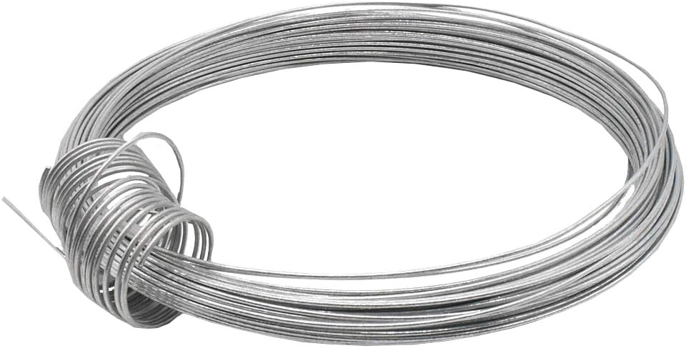 Amagabeli Bindedraht 6x50m 1,5mm - Verzinkter Gartendraht Für Pflanzen, Zaun & Basteln