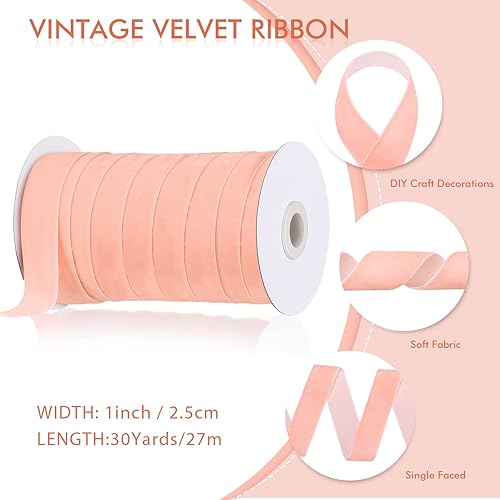 Miniatura 393 de Chuangdi 3/8 pulgadas, 60 yardas, cinta de terciopelo azul verde azulado de Navidad, cintas anchas de terciopelo vintage para adornos de árbol