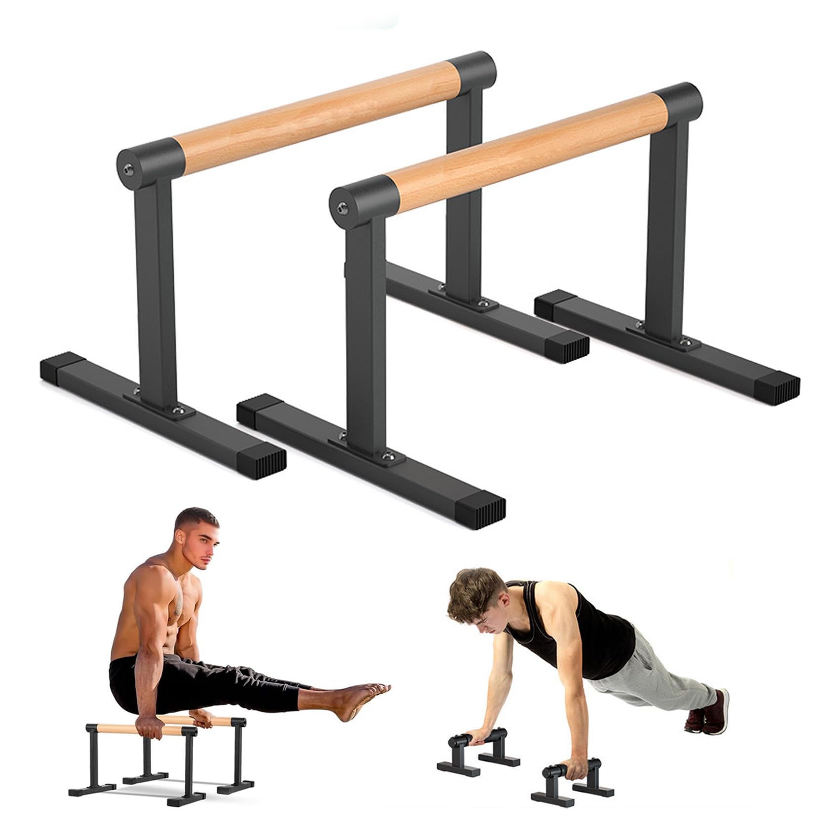 Amazon.co.jp: プッシュアップバー 木製 腕立て伏せ 器具 倒立バー
