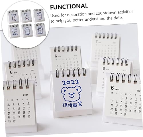 Miniatura 5 de STOBOK 18 Pcs 2022 Calendar Small Desk Calendarios De Adviento 2022 English Edition Calendar 2022 Desk Flip Calendar Desktop Calendar English