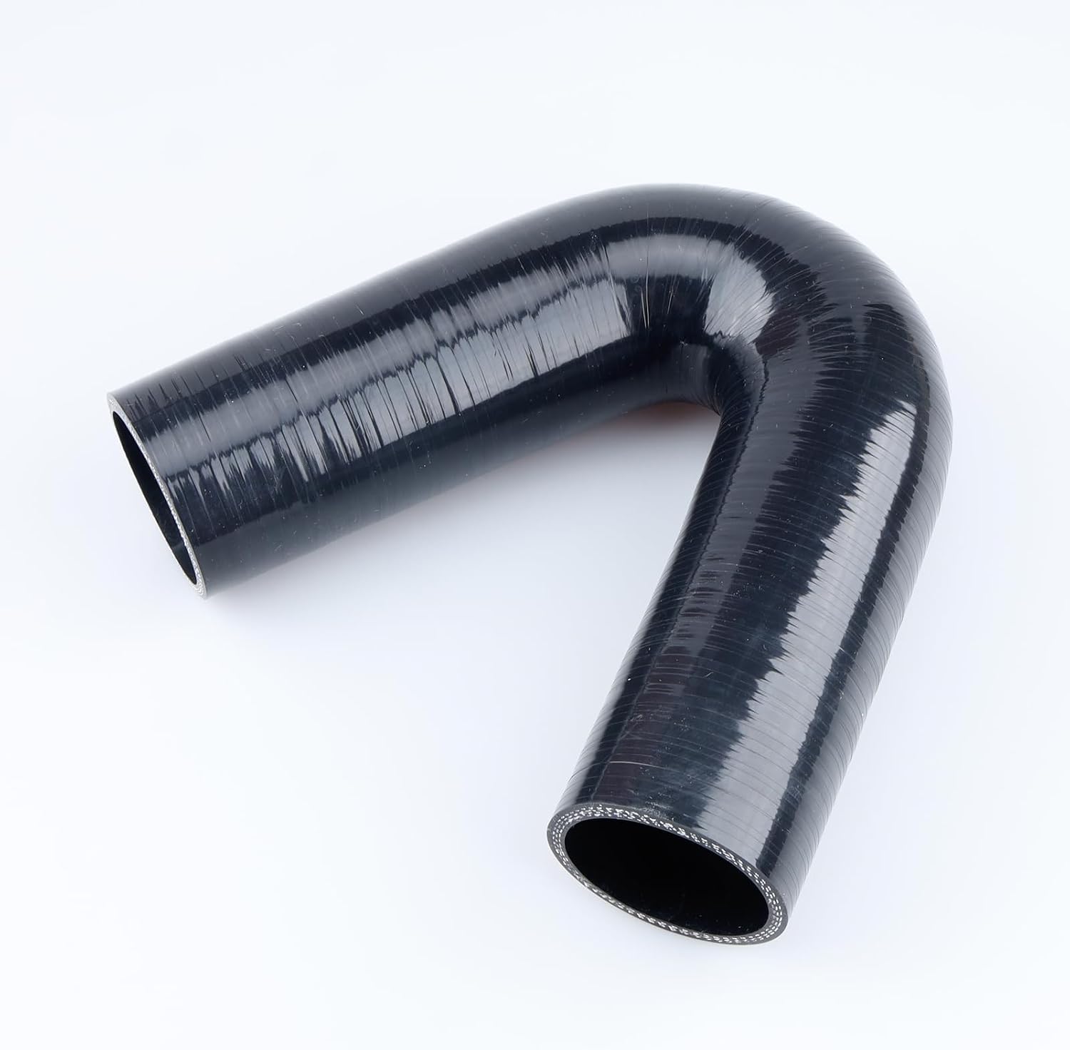 AC PERFORMANCE ID 2" (51mm) 135 Degree Elbow Coupler Leg Length 5" (127mm) Universal Automotive Pure Silicone Hose Black