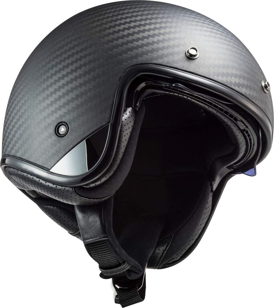 LS2, Jet-Motorradhelm BOB SOLID CARBON Matt Carbon, M