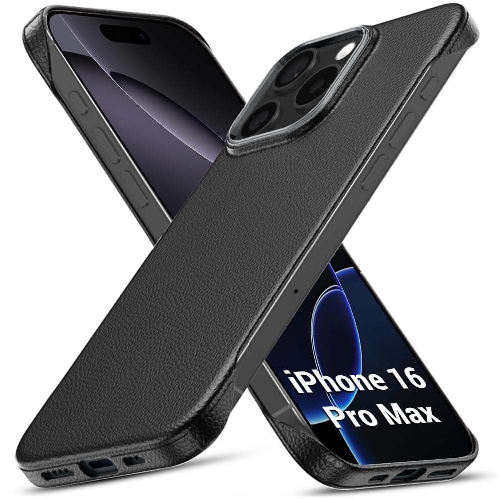 TheGiftKart Hybrid Ultimate Slim Back Case Cover for iPhone 17 Pro | Lightweight Profile | Hard Back Case Cover for iPhone 17 Pro (PC & TPU, Metal Camera Ring, Leather Texture Finish, Grey) — Amazon image 29
