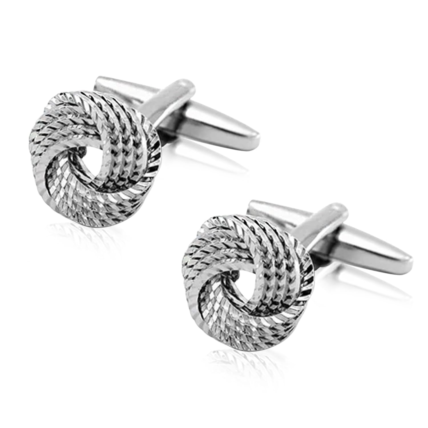 peora 316L Stainless Steel Knot Shape Cufflinks Stylish Classic Accessories for Men-picture-29