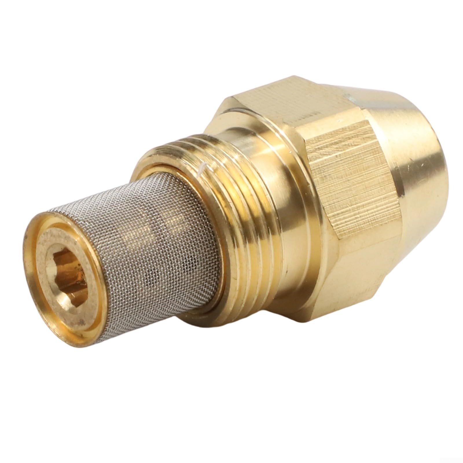 1.75 GAL/H 60S Brass Fuel Spray Nozzle Oil Burner Nozzle for Heating Systems High Efficiency Atomizer with 14.2mm Thread