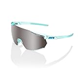 100% Racetrap 3.0 Sport Performance Sunglasses - Sport and Cycling Eyewear (Polished Translucent Mint - HiPER Silver Mirror Lens)