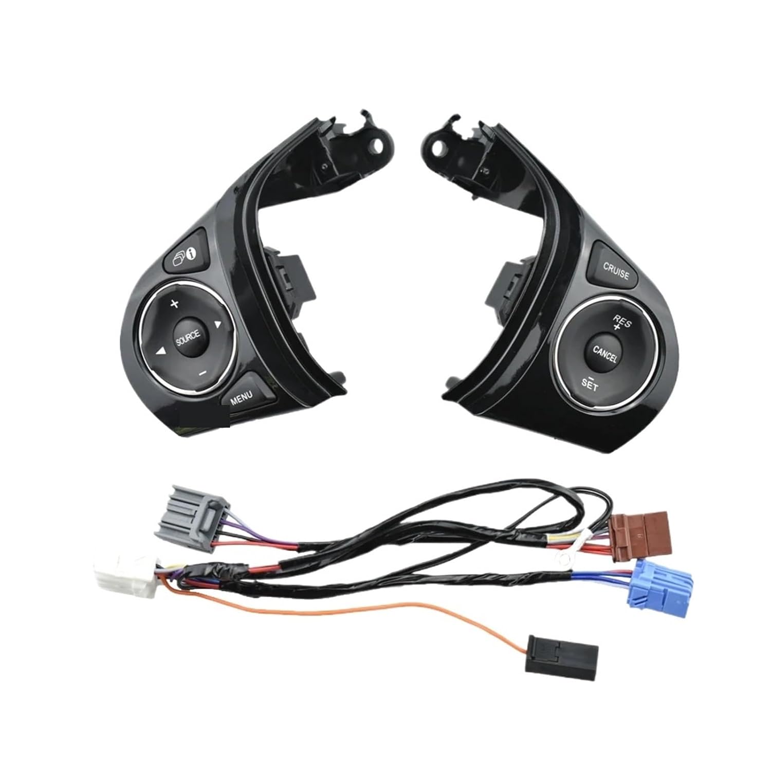 High Mass Steering Wheel Control Switch Cruise Button Jade Fit for Civic 2012 2013 2014 2015 35880-TR6-A01 Steering Wheel Buttons(1-Switch Plus Cable)