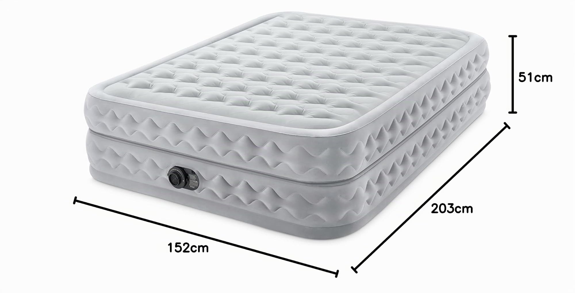 Intex Queen Supreme Air-Flow-Luftmatratze mit Fiber-Tech RP, aufgeblasene Größe: 152 cm x 203 cm x 51 cm (64490ND)