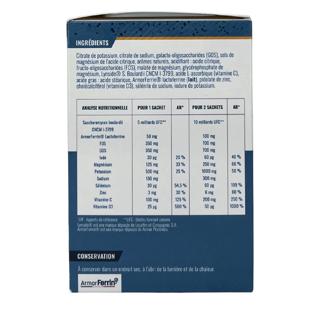 CETOHYDROKIDS Hydratation & Immunité Enfant – Sans Sucre – Électrolytes, Probiotiques & Lactoferrine – Saveur Pêche– 15 Sachets